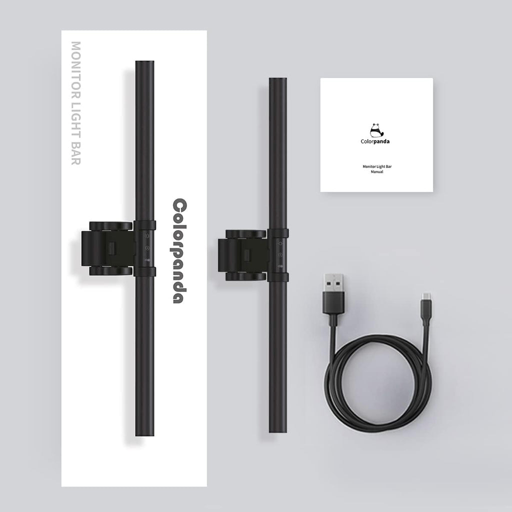 Monitor Light Bar, Fit for Curved/Flat Monitor, Eye-Care USB Reading LED Task Lamp with Touch Control, No Screen Glare Dimmable Desk Lamp Computer Monitor Light Bar for Screen Home Office